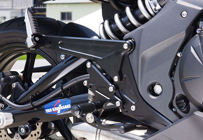 Sato Racing Ninja 650R / ER-6f / ER-6n '09-'11 Rear Sets with optional Tandem Bracket [R]-side